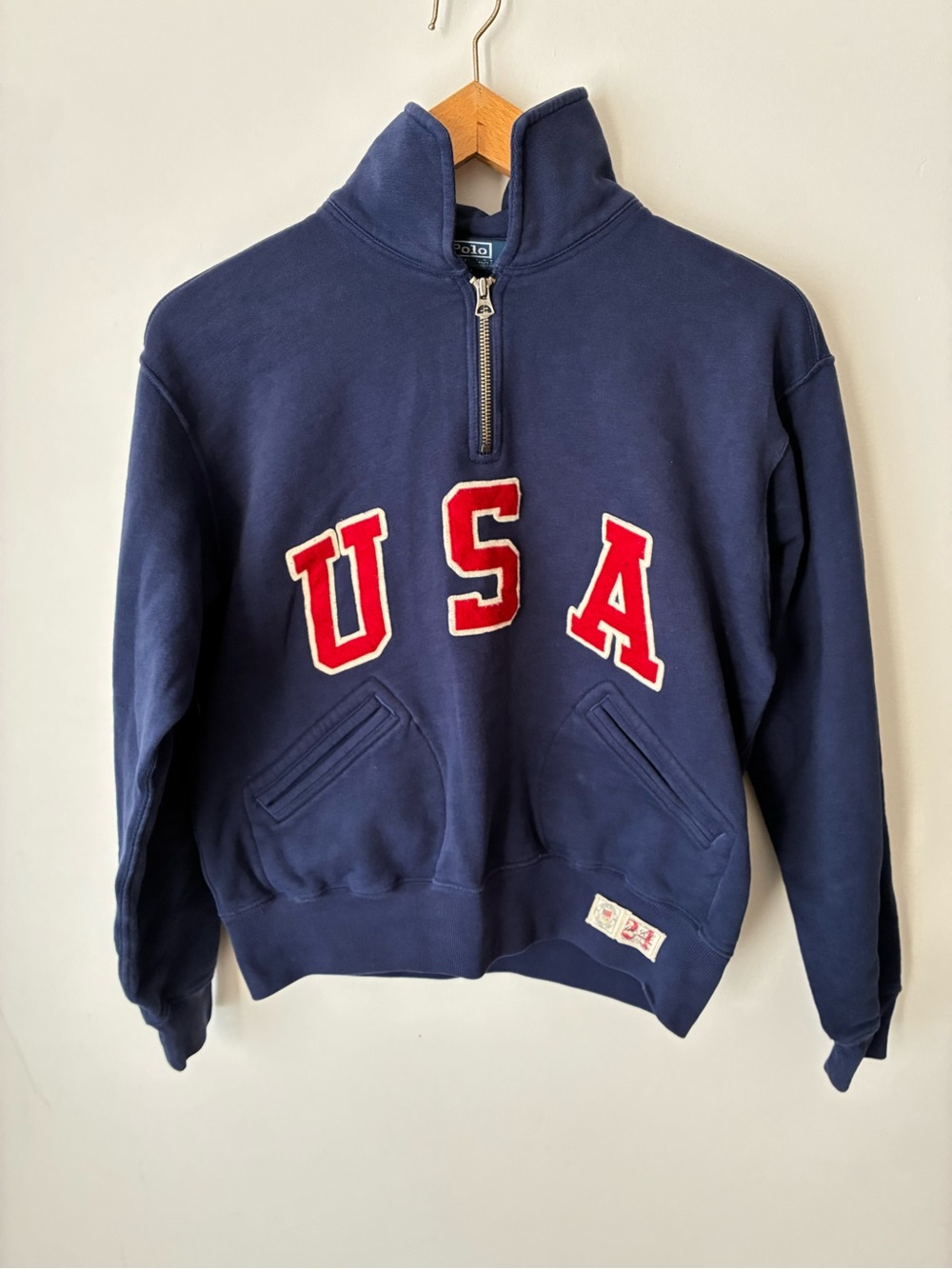 Polo Ralph Lauren Sweatshirt Women’s S Team USA 2024 Olympic Team Quarter Zip